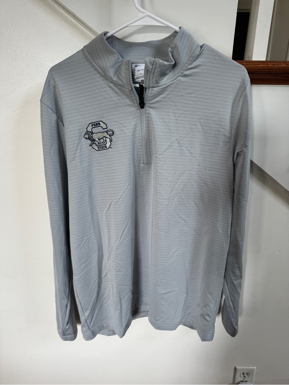 Nike Penn State Nittany Lions Dri-FIT 1/4 Zip Pullover Gray Men’s Large NCAA
